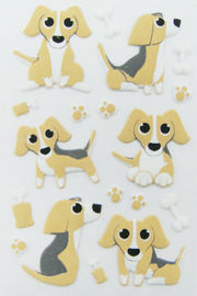 جرو الكلب منتفخ الحيوان ملصقات للمنزل جدار ديكور مخصص مطبوعة القابل للإزالة